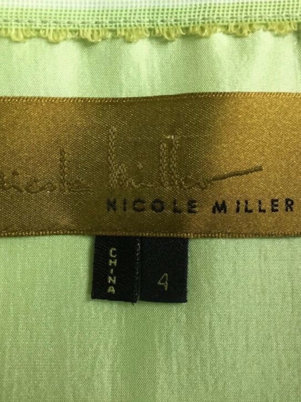 NICOLE MILLER Silk DRESS Size: 4 (SMALL) NWT 100% Silk Paisley Lined - Picture 11 of 12